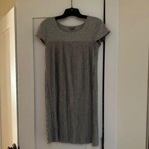 H&M, HM, H and M gray pleated dress